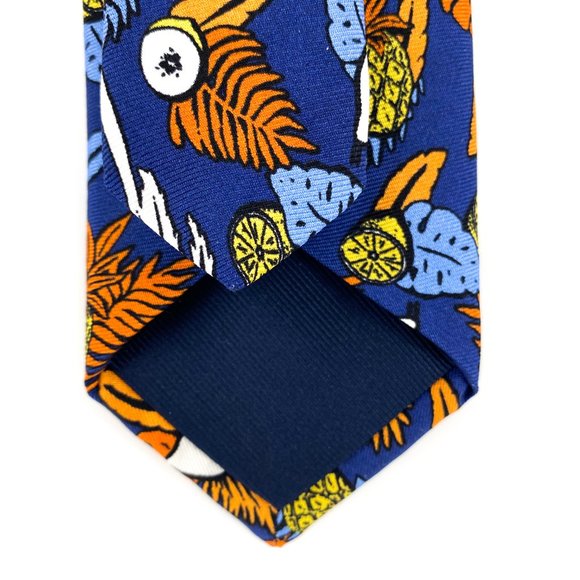 TED BAKER London Palm & Fruit Silk Print Tie NWOT - Picture 12 of 16
